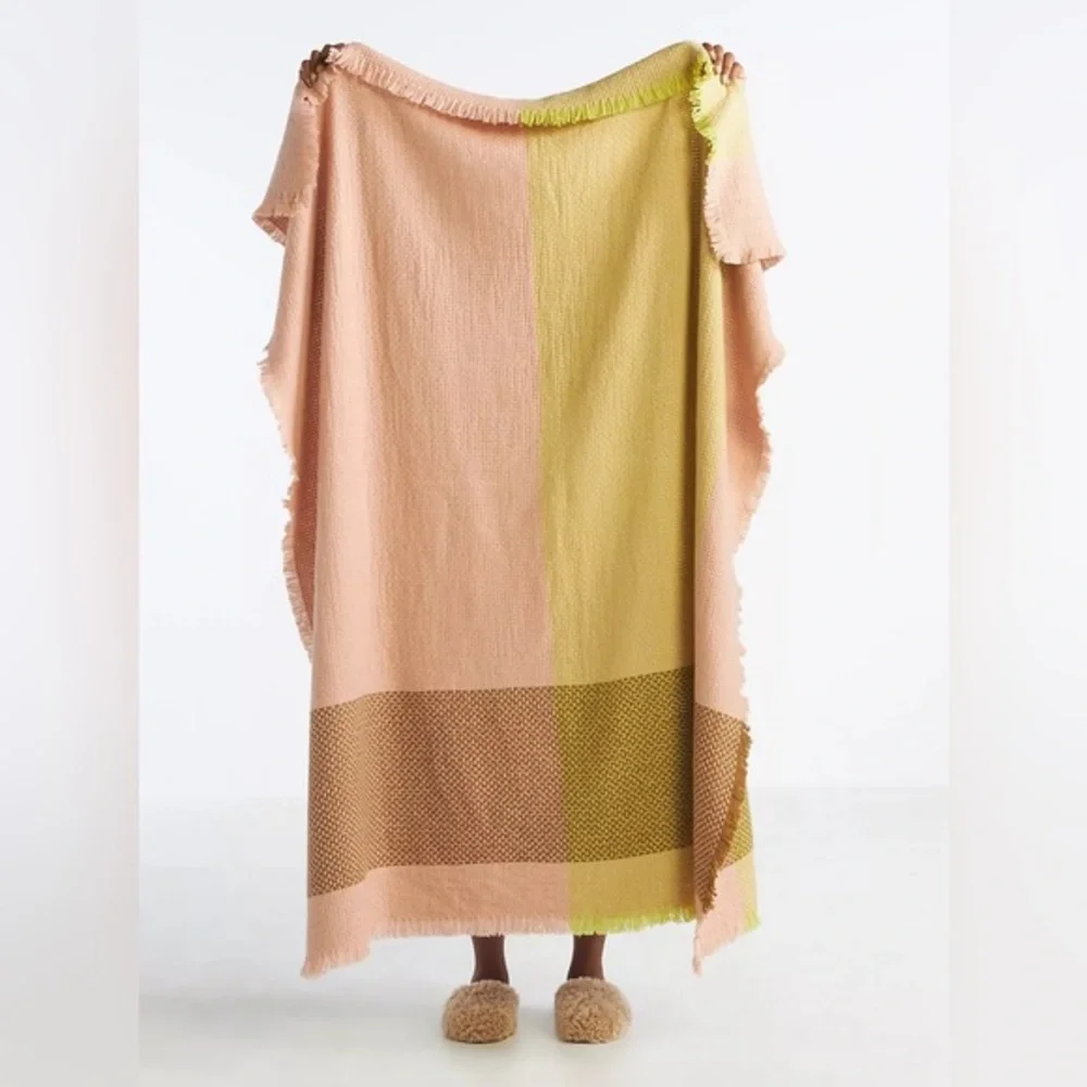 Cashmere Lambswool Throw Blanket